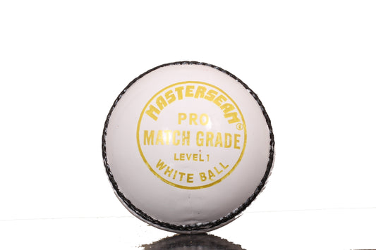 MasterSeam™ Pro Match Grade Level 1 – White Leather Cricket Ball - Box of 6