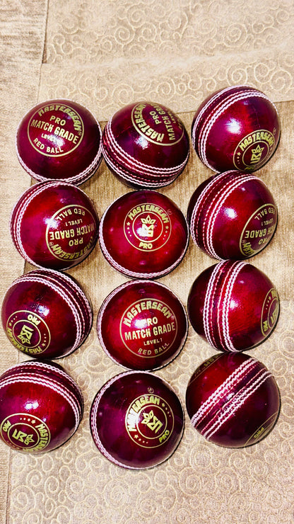 MasterSeam™ Match Grade Level 1 – Red Leather Cricket Ball - Box of 6