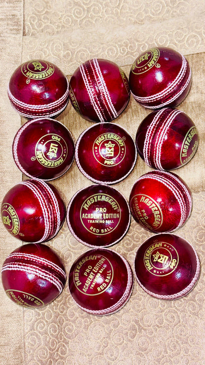 MasterSeam™ Academy Edition - Red Leather Cricket Ball - Box of 6