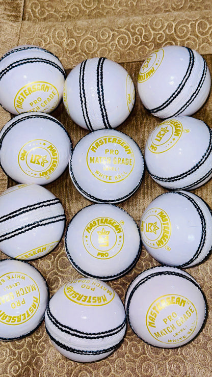 MasterSeam™ Pro Match Grade Level 1 – White Leather Cricket Ball - Box of 6