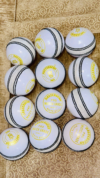 MasterSeam™ Pro Match Grade Level 2 – White Leather Cricket Ball - Box of 6
